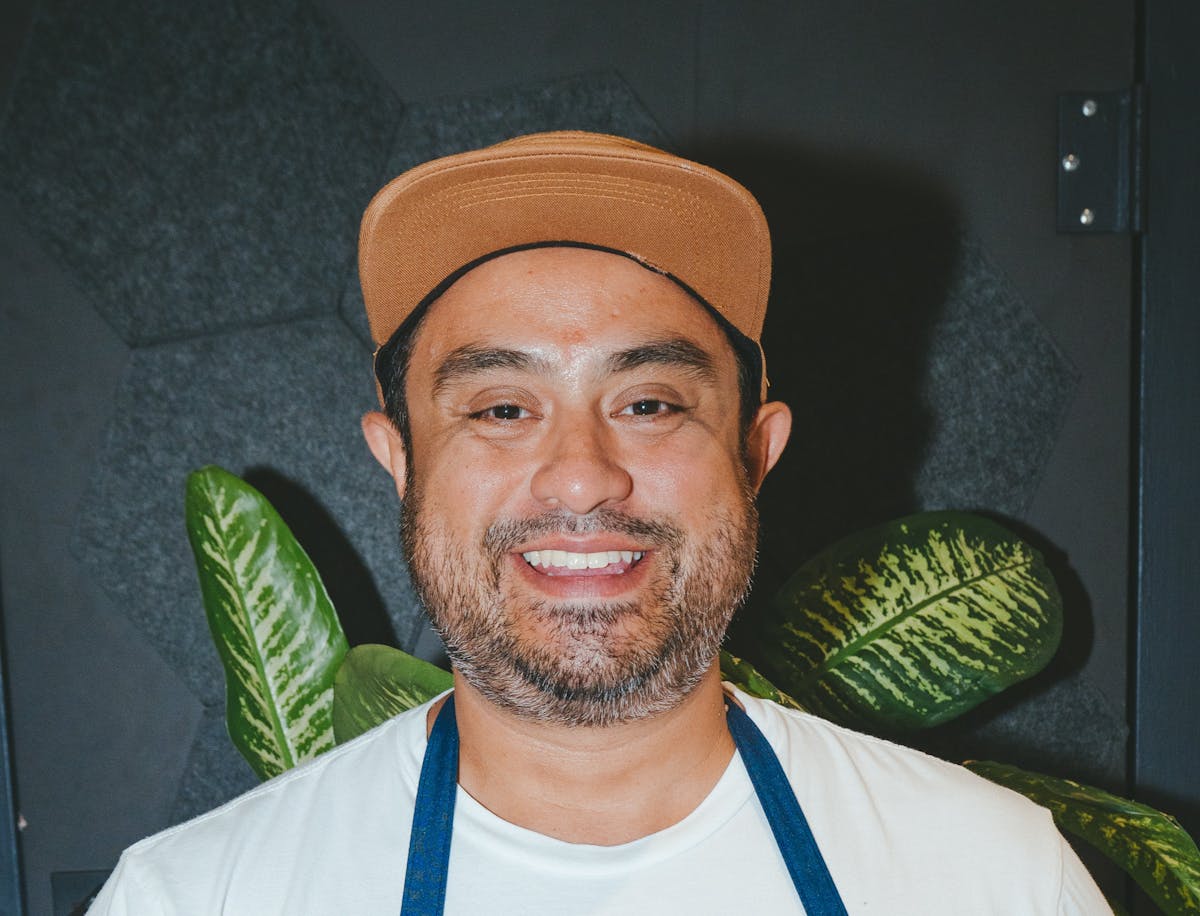 a man wearing a hat