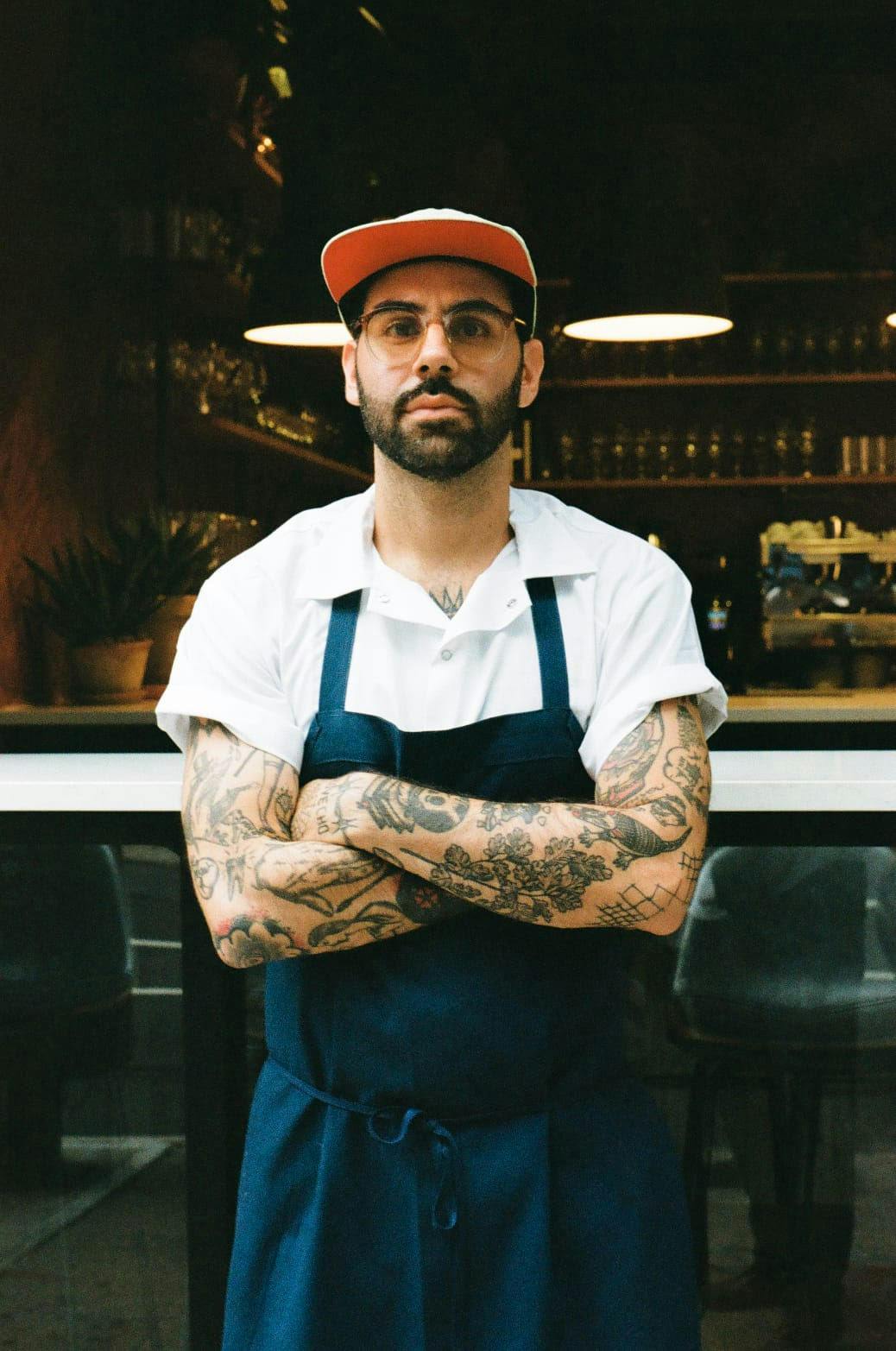 a man wearing a hat