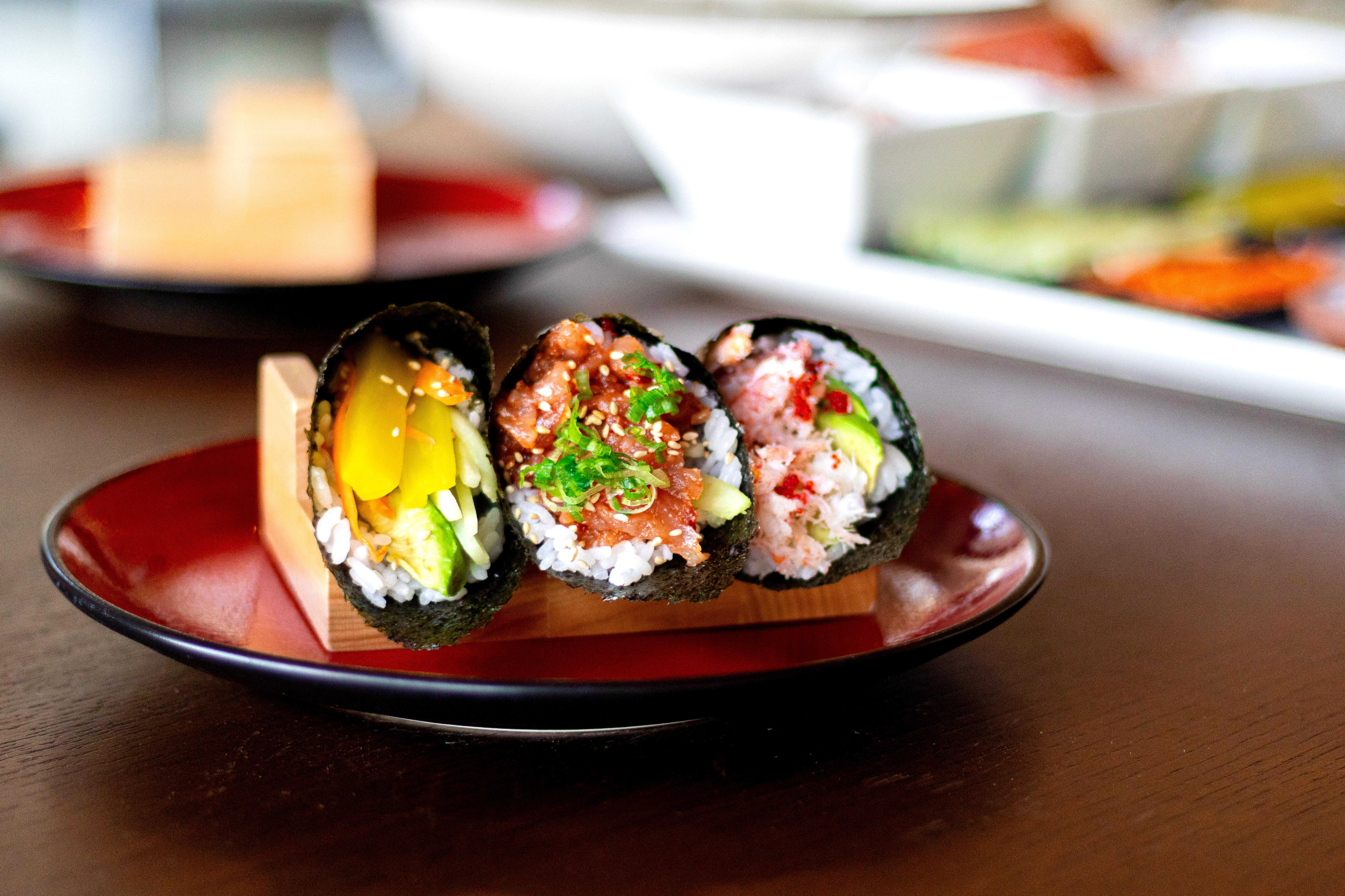 a plate of food on a table