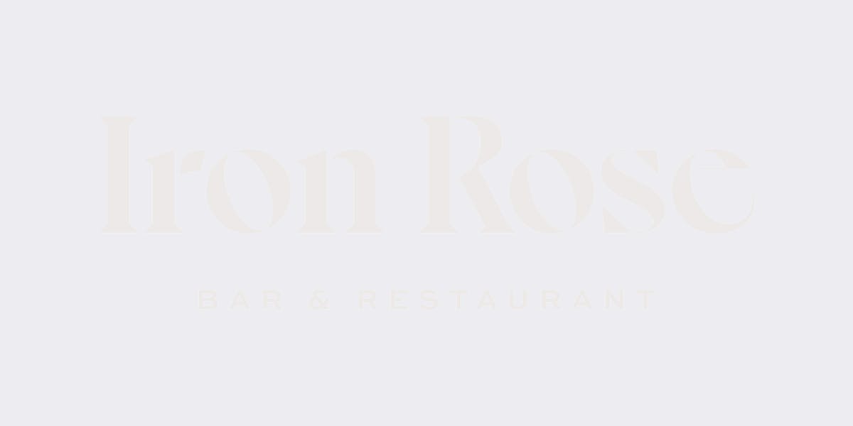 Iron Rose restaurant logo - View nutrition facts, calories, and macros for menu items at 115 Meeting St #174, Charleston, SC 29401, United States