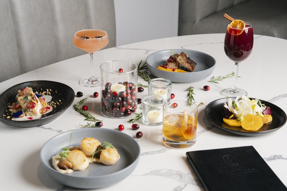 a bunch of food on a plate