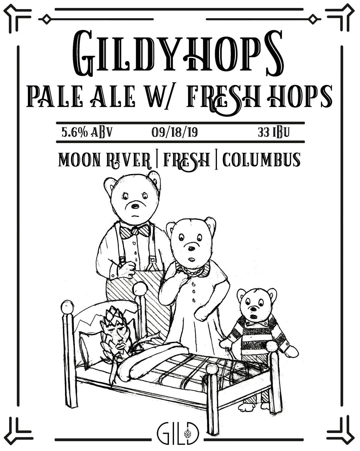Gildyhops bear logo