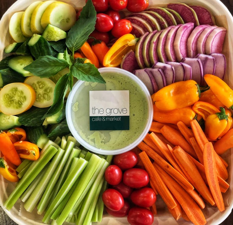 a bunch of food on a table