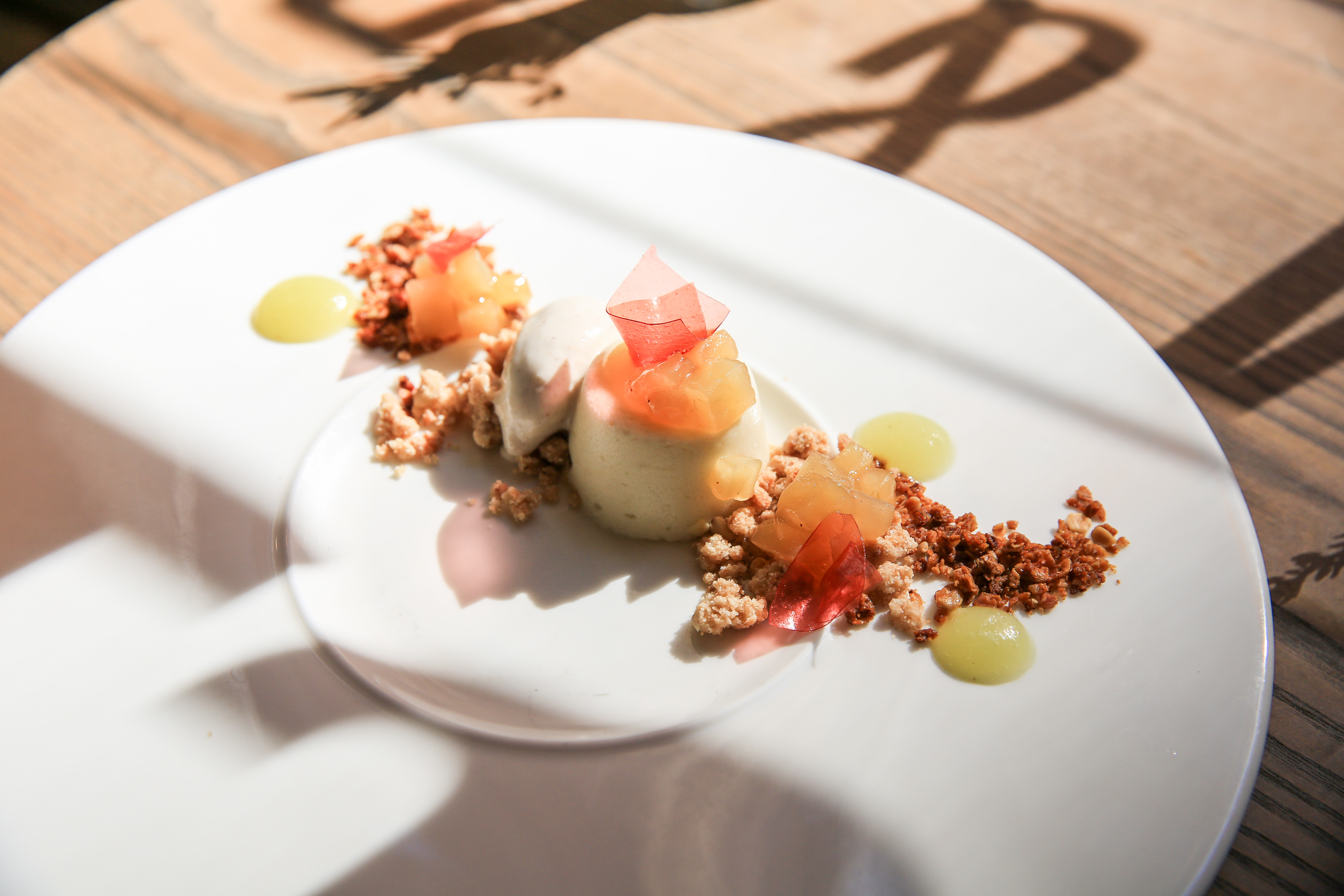 a plate of food on a table