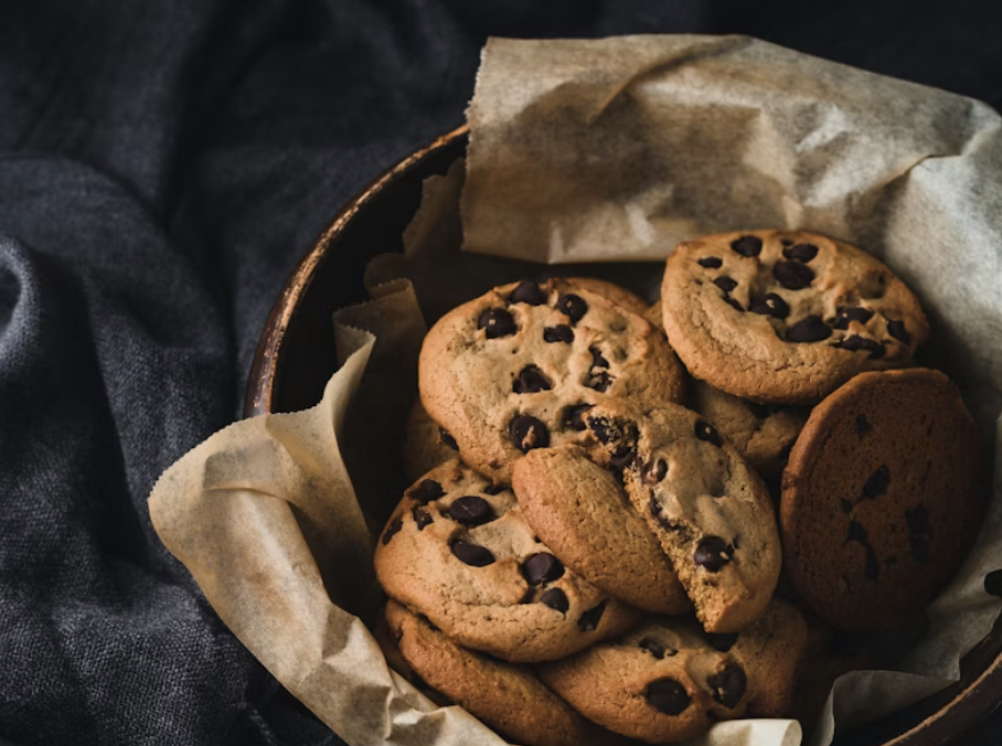 a bowl of cookies