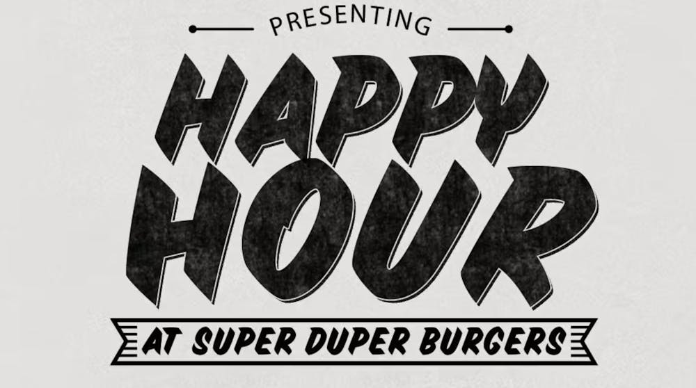 Happy Hour Offering at Super Duper