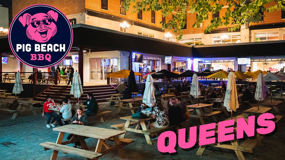 a sign above a store