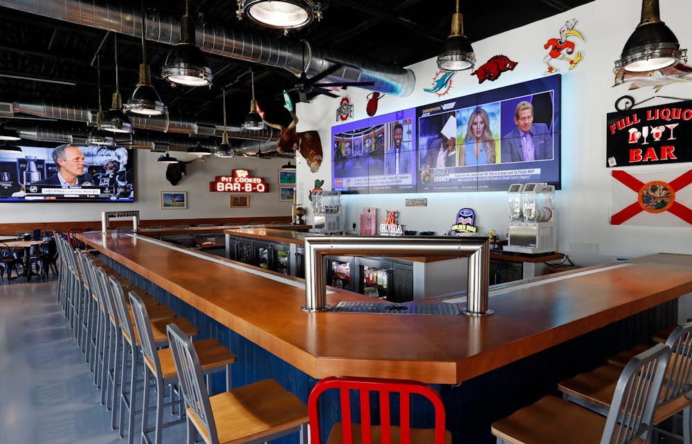 a group of people sitting at a table