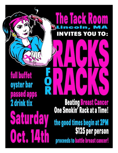 Racks For Racks The Tack Room Bar and Restaurant in Lincoln, MA