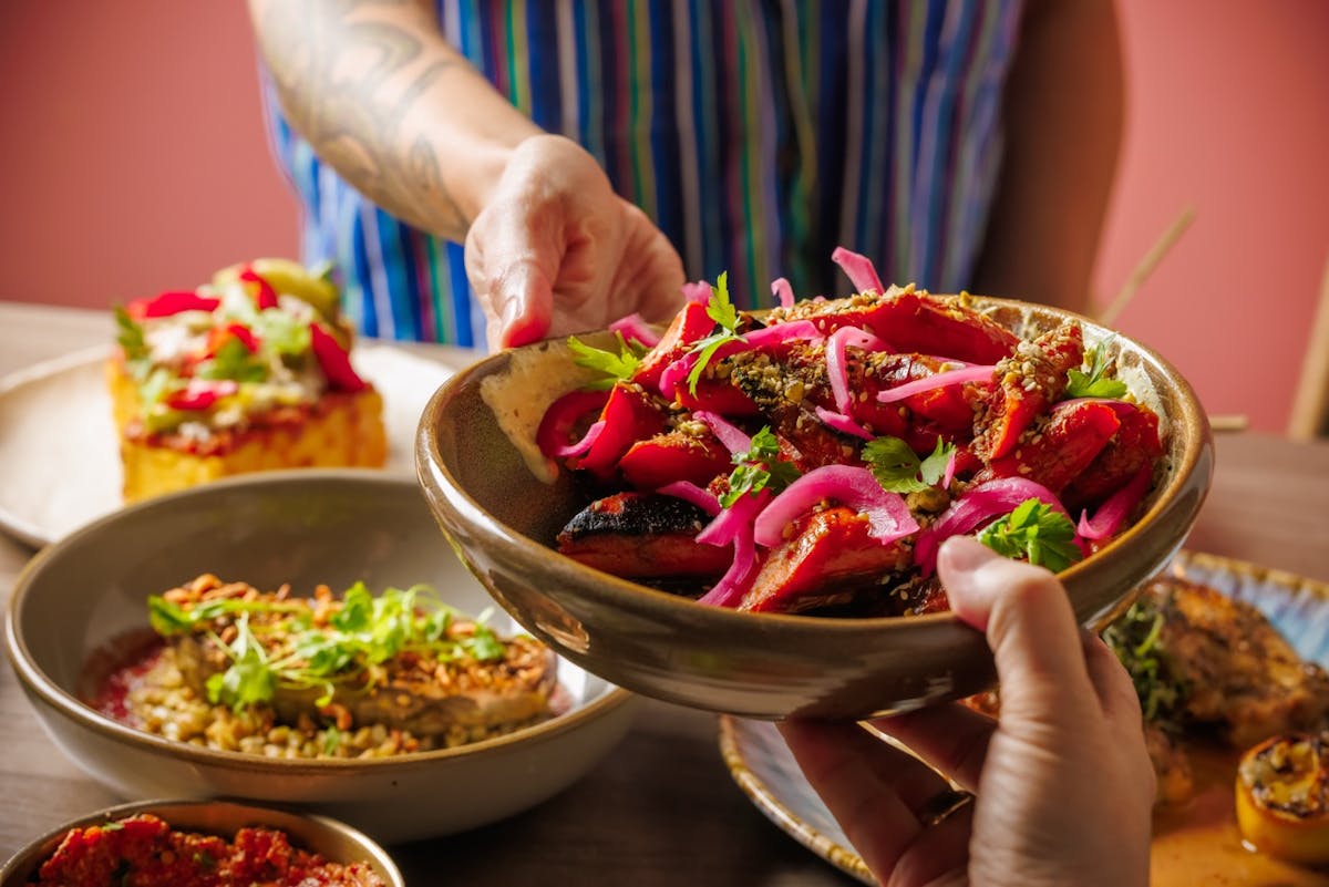 a plate of salad