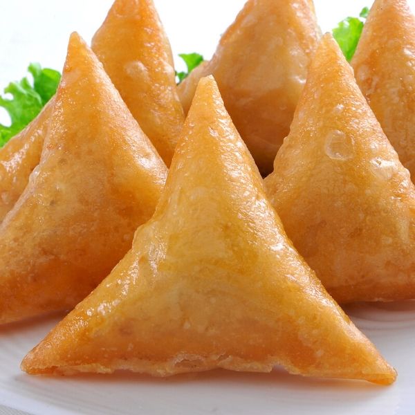 a close up of a piece of food