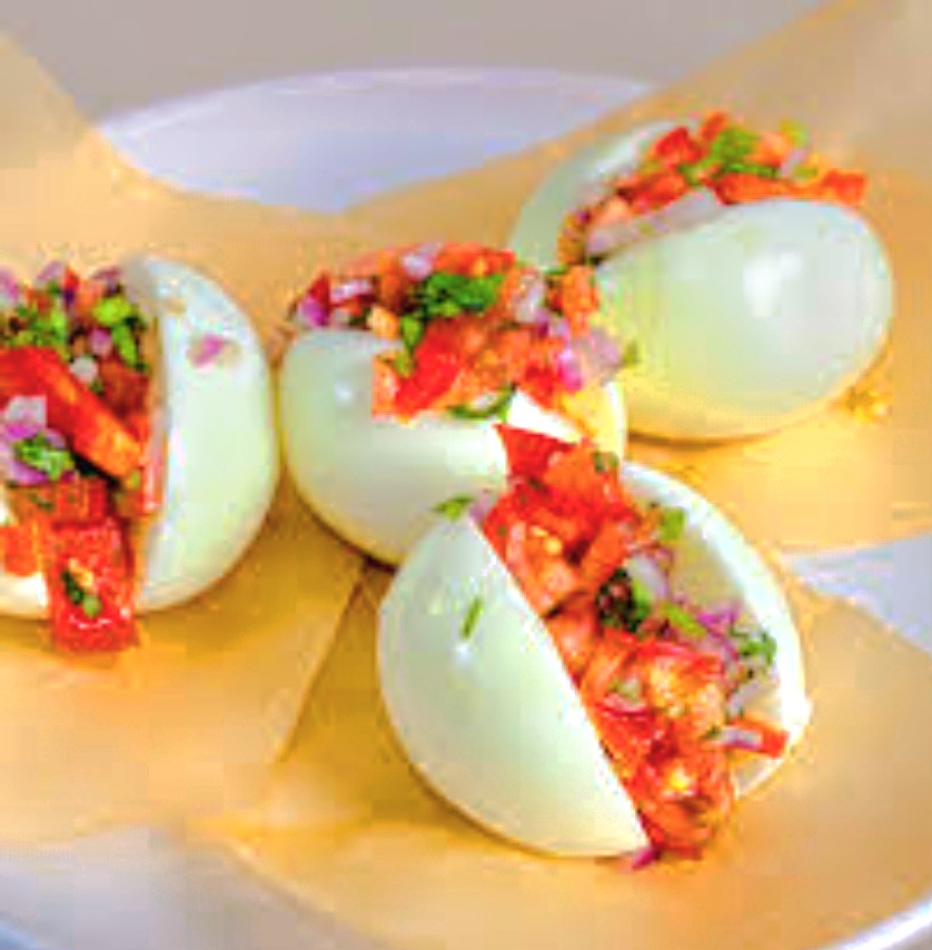 a plate of food on a table