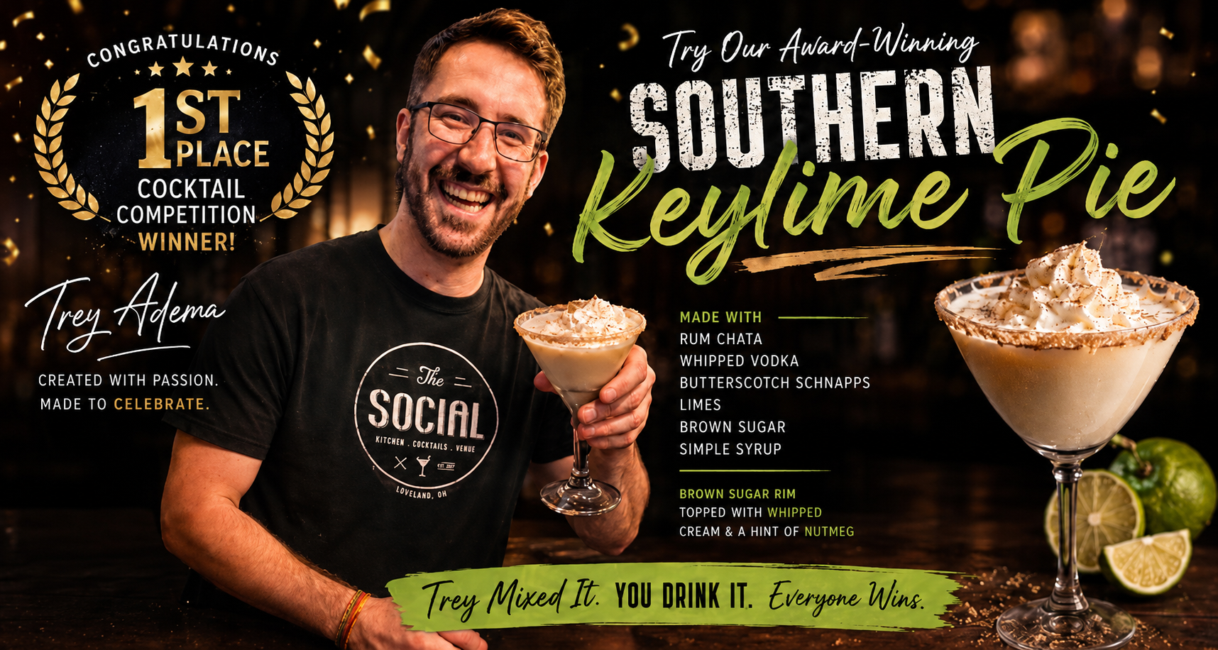 DRINK CONTEST WINNERS! | The Social | American Cocktail Bar in New Port ...