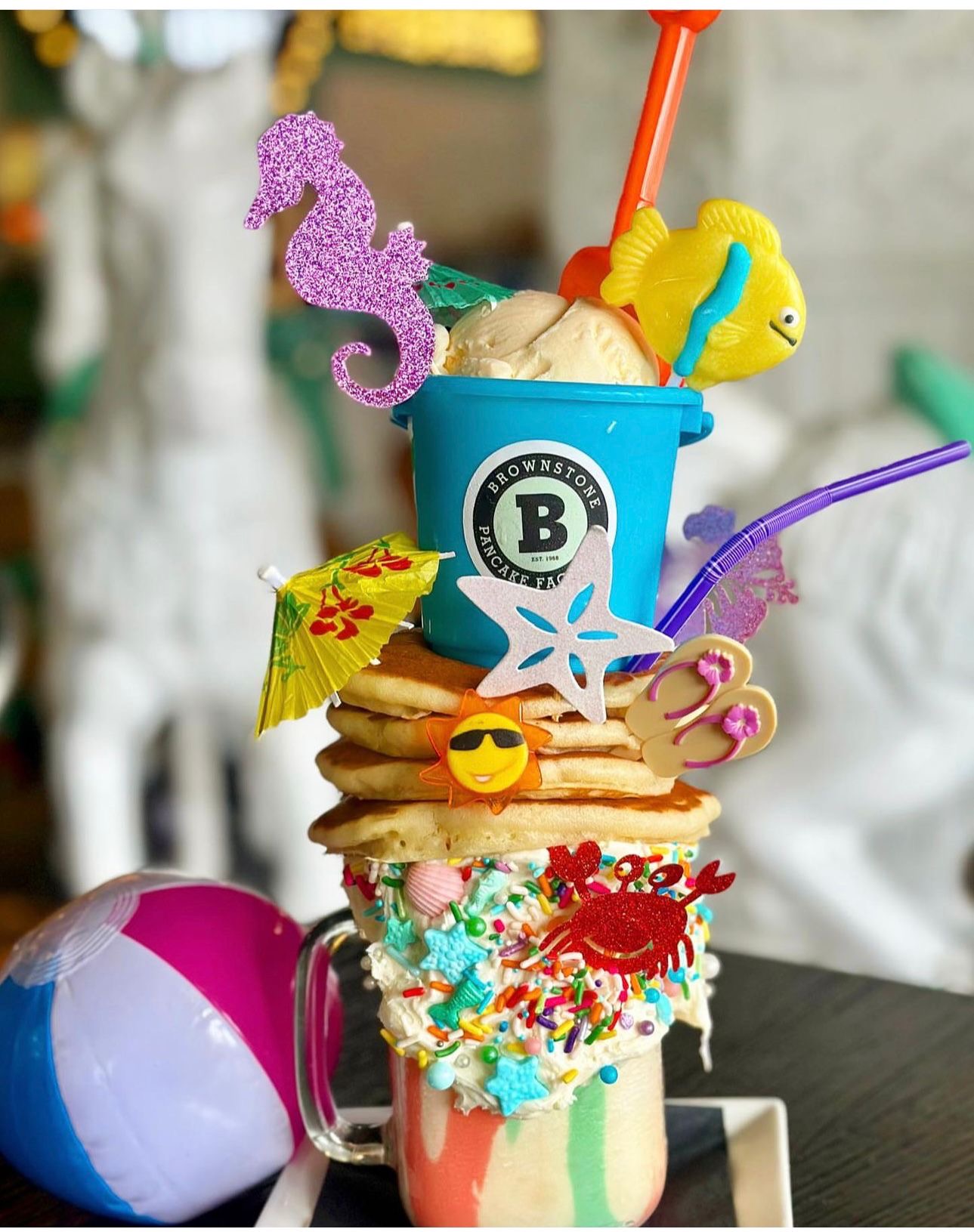 a colorful toy on a table