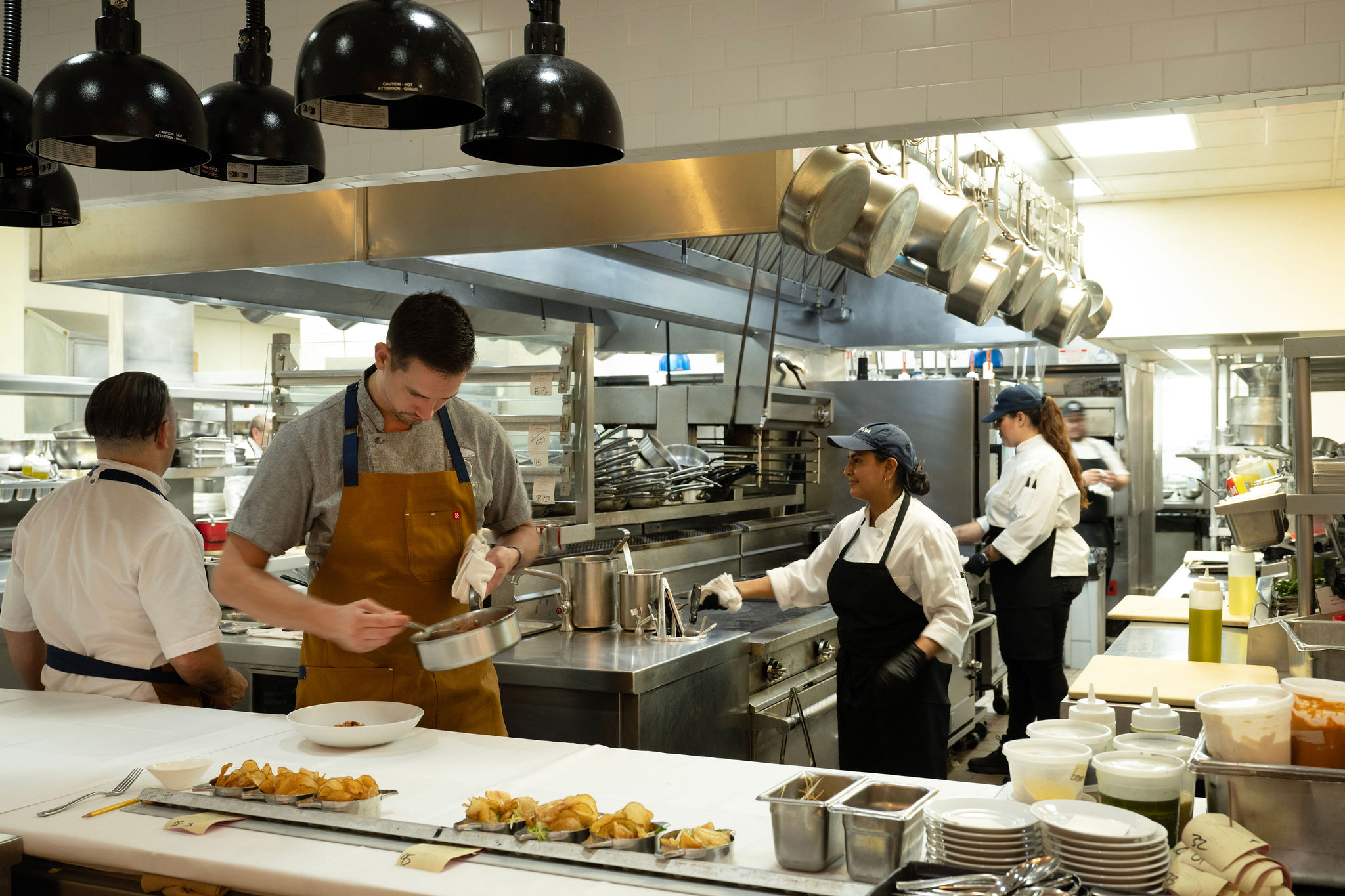 a restaurant kitchen