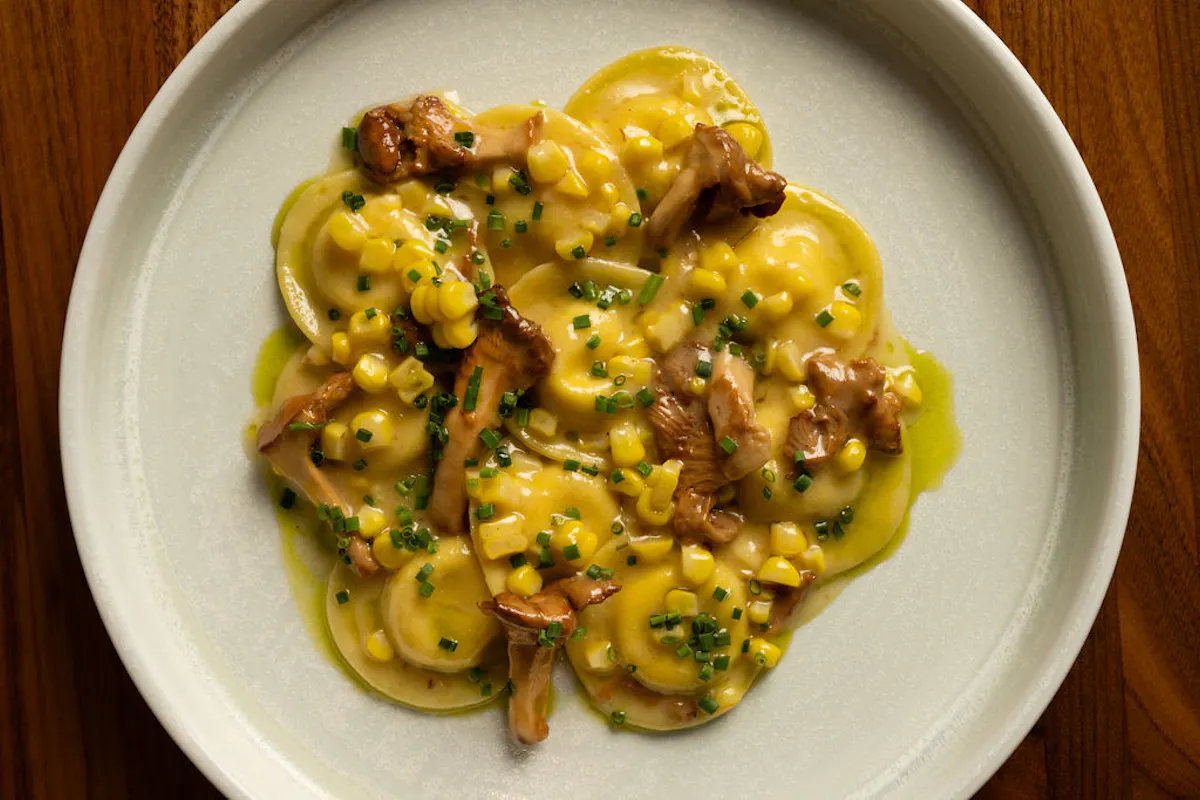 a bowl of food on a plate