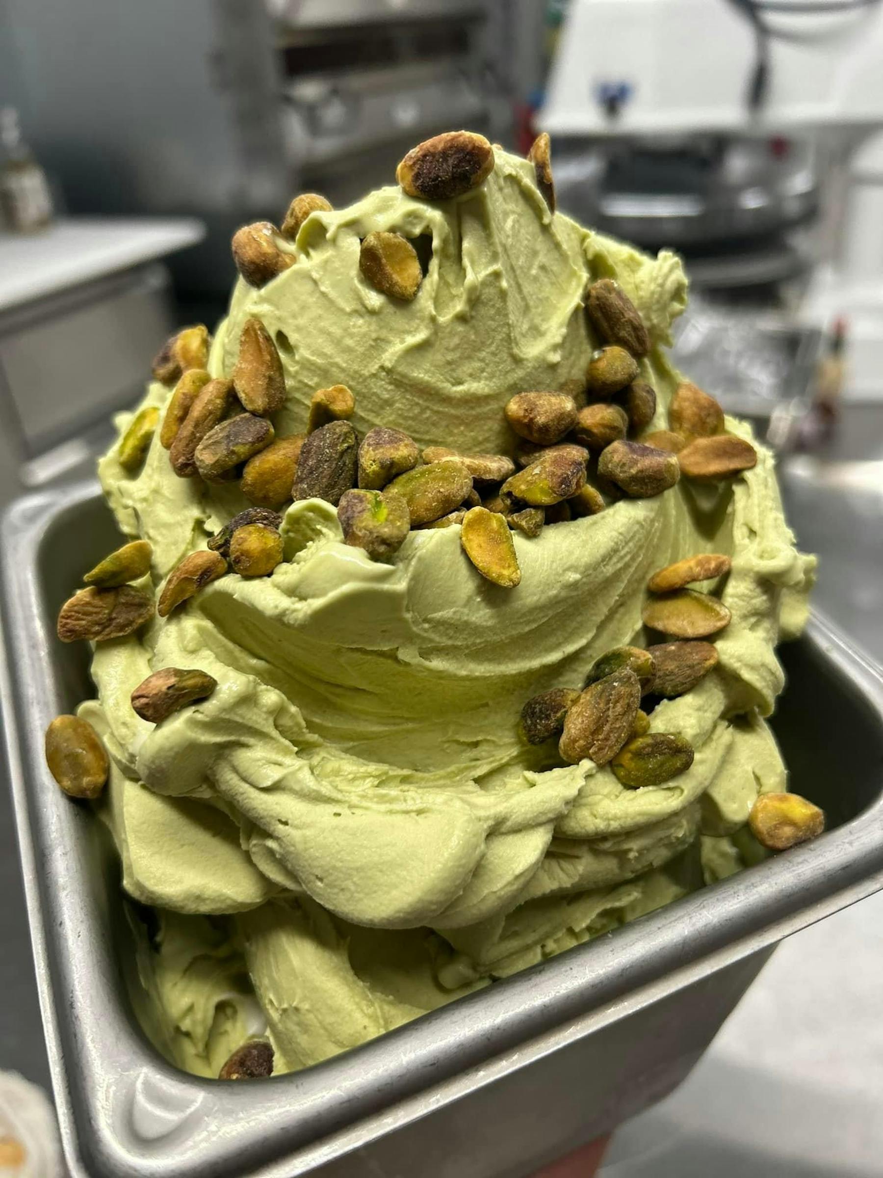 a close up of a cake