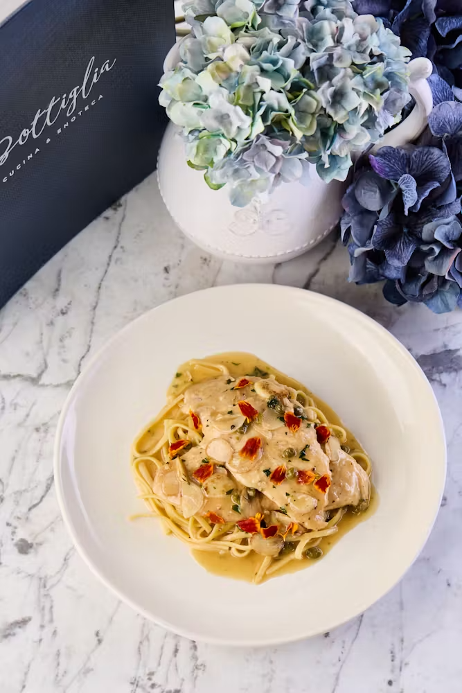 chicken picatta for vino thursday