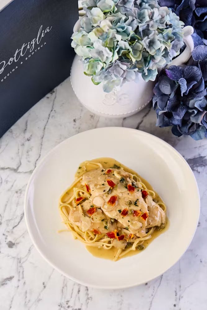 chicken picatta for vino thursday