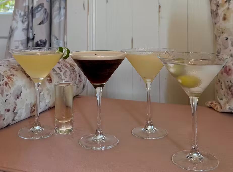 four martinis to choose from for $5 martini thursdays at this henderson italian