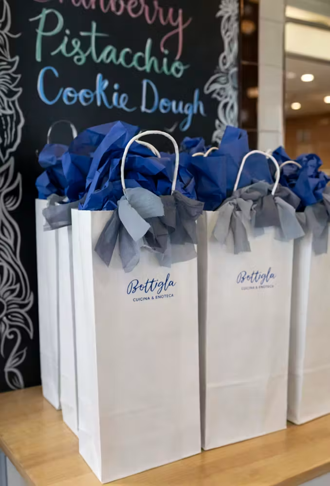 gift bags at this henderson italian