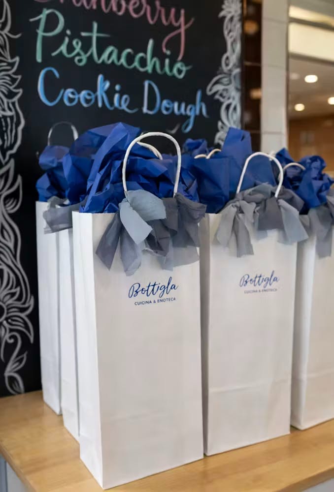 gift bags at this henderson italian