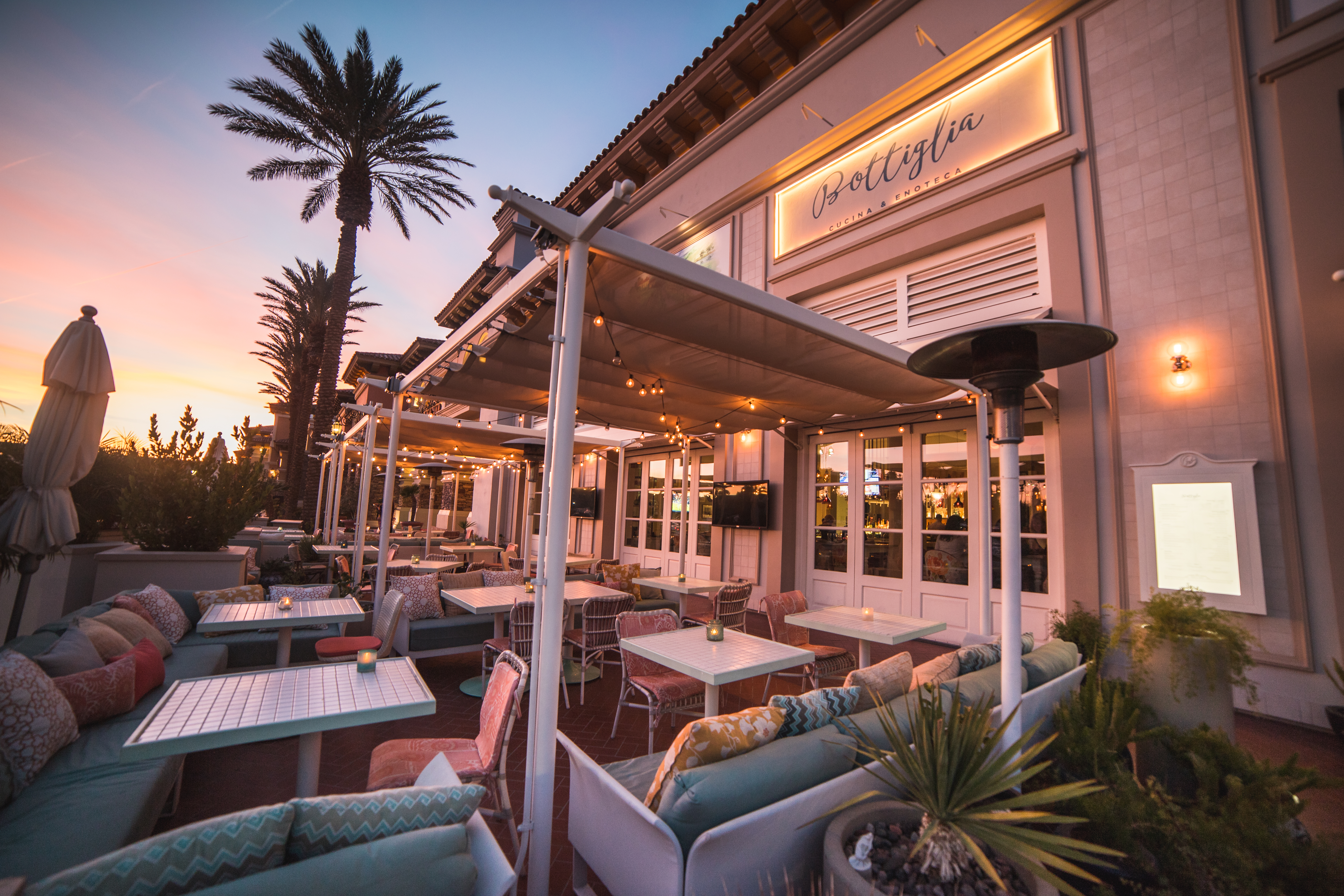 patio at bottiglia for patio launch party this fall season