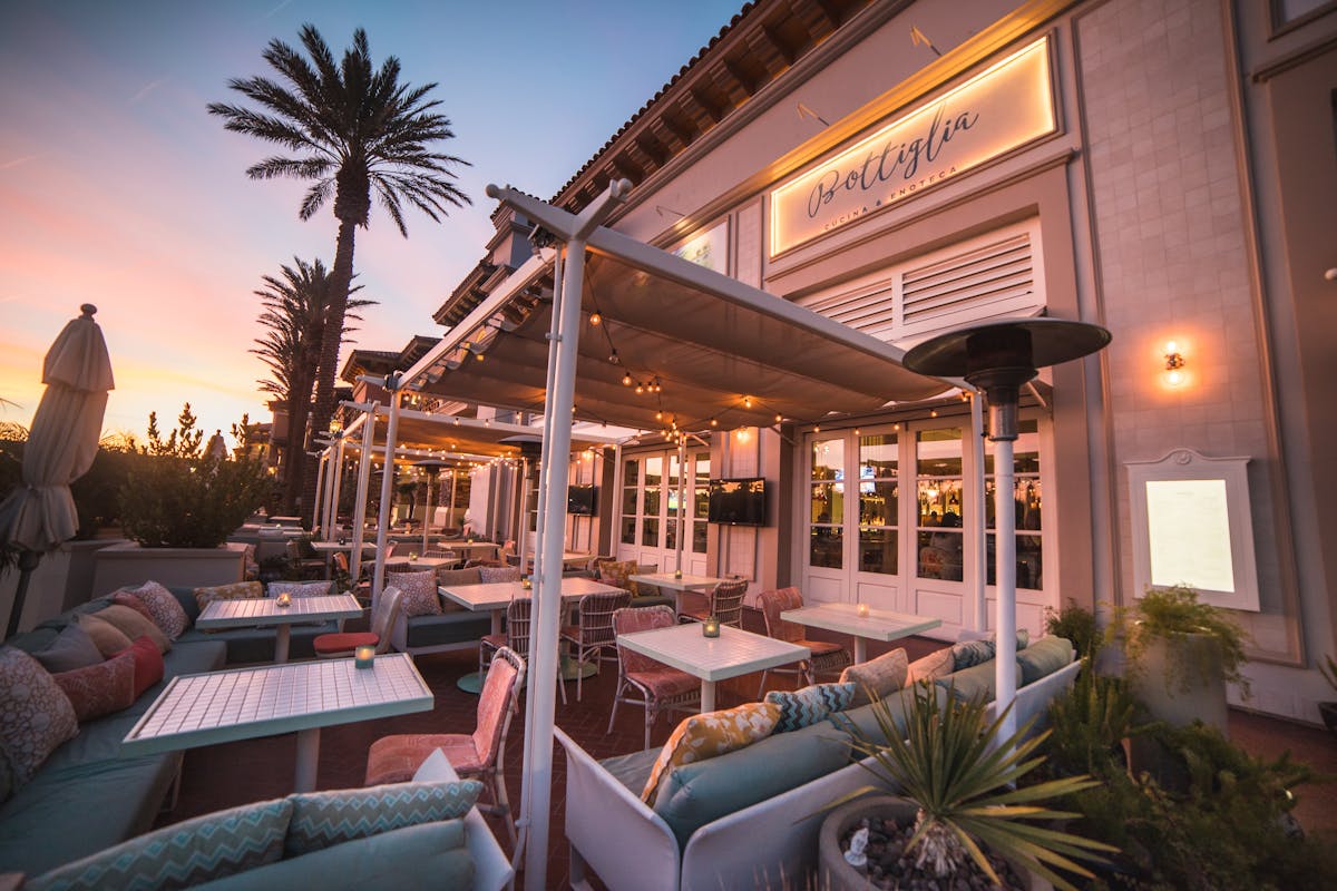 patio at bottiglia for patio launch party this fall season