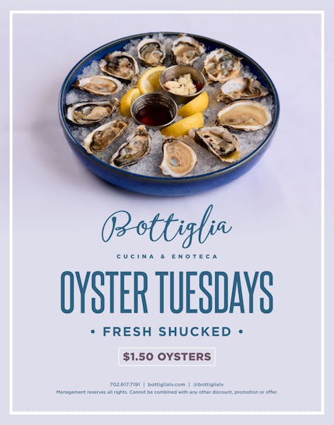 Oyster Tuesdays Bottiglia Cucina & Enoteca Italian Restaurant in
