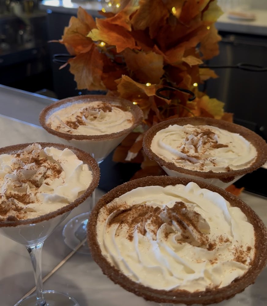 pumpkin spice martinis at this henderson italian restuarant for fall