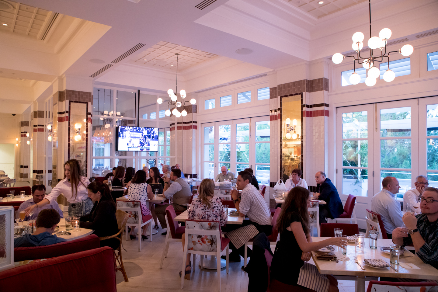 thanksgiving dinner setting at this henderson italian