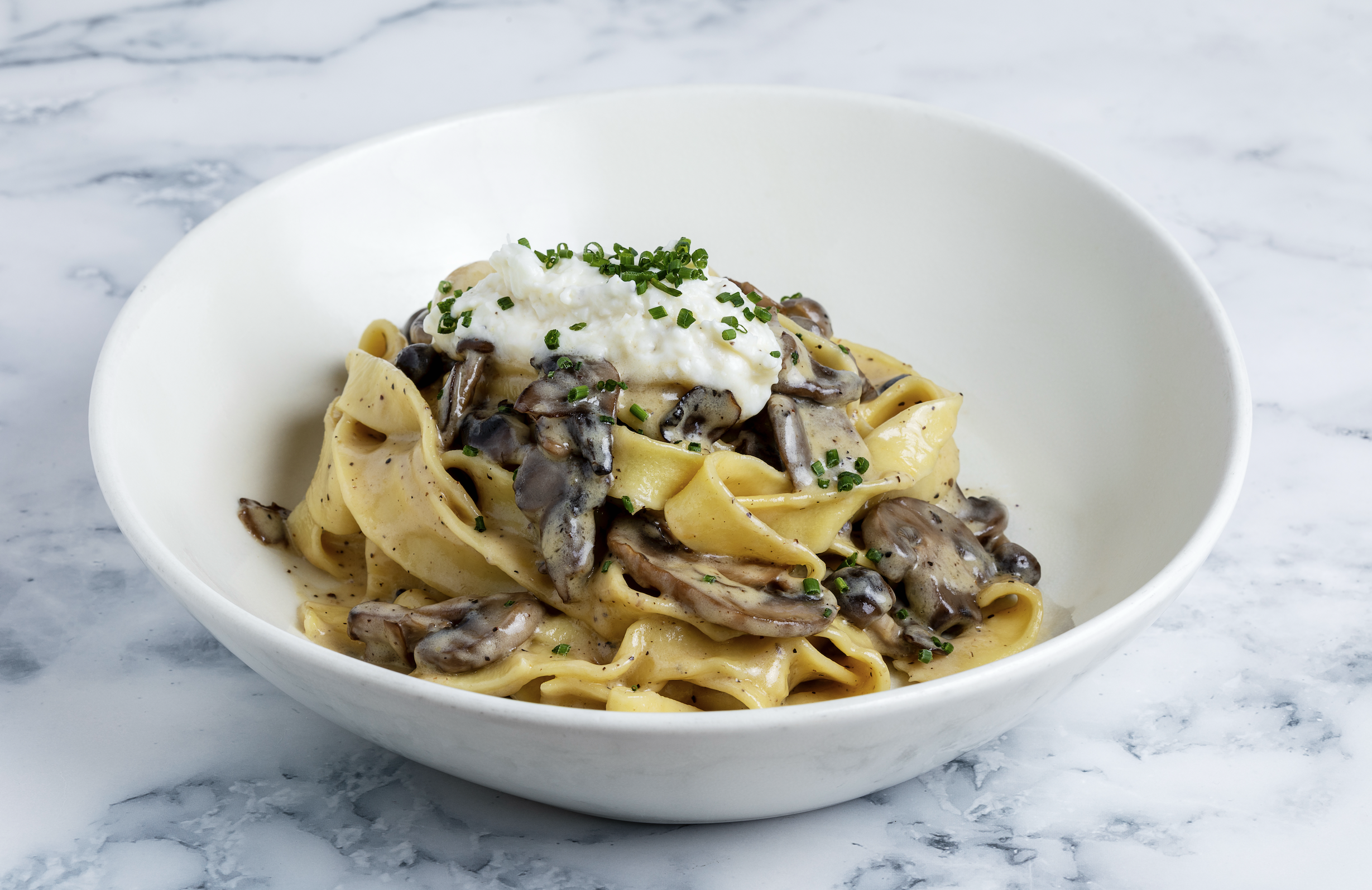 mushroom tagliatelle at this henderson italian