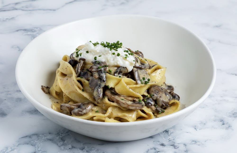 mushroom tagliatelle at this henderson italian