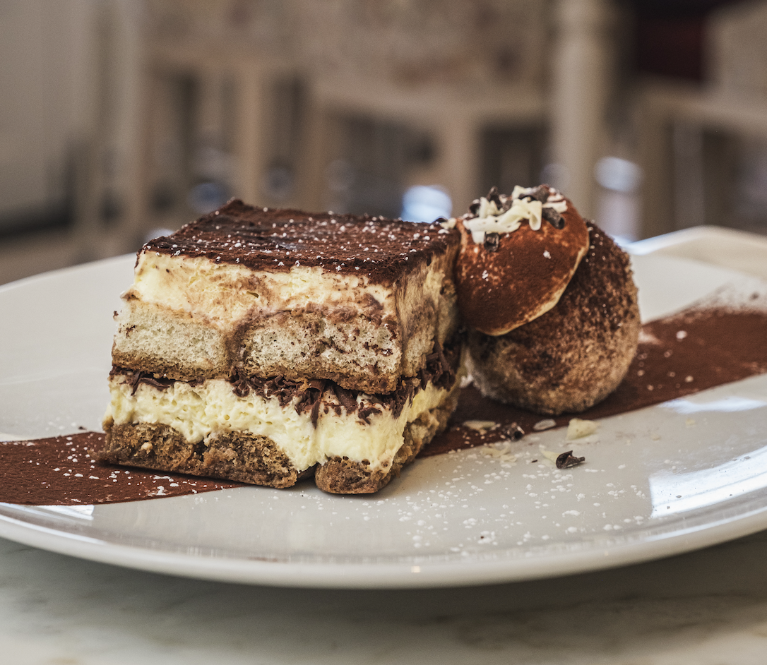tiramisu dessert for the $65 date night menu 