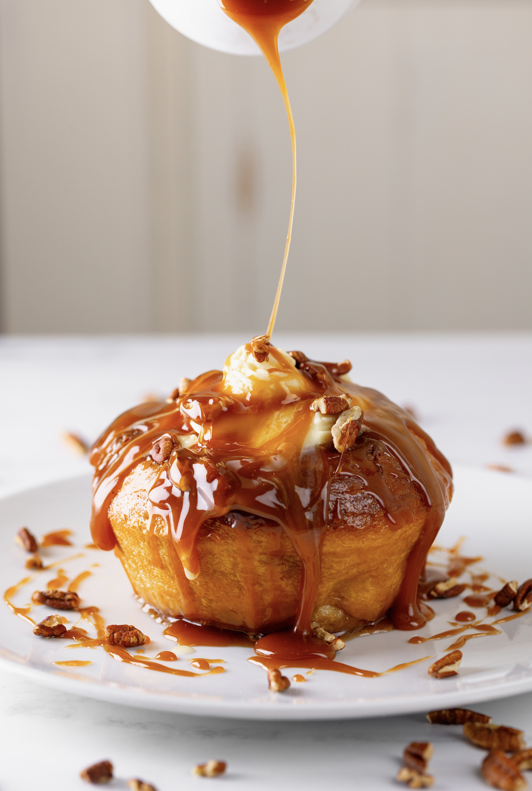 caramel sticky bun option for girl brunch best brunch in henderson