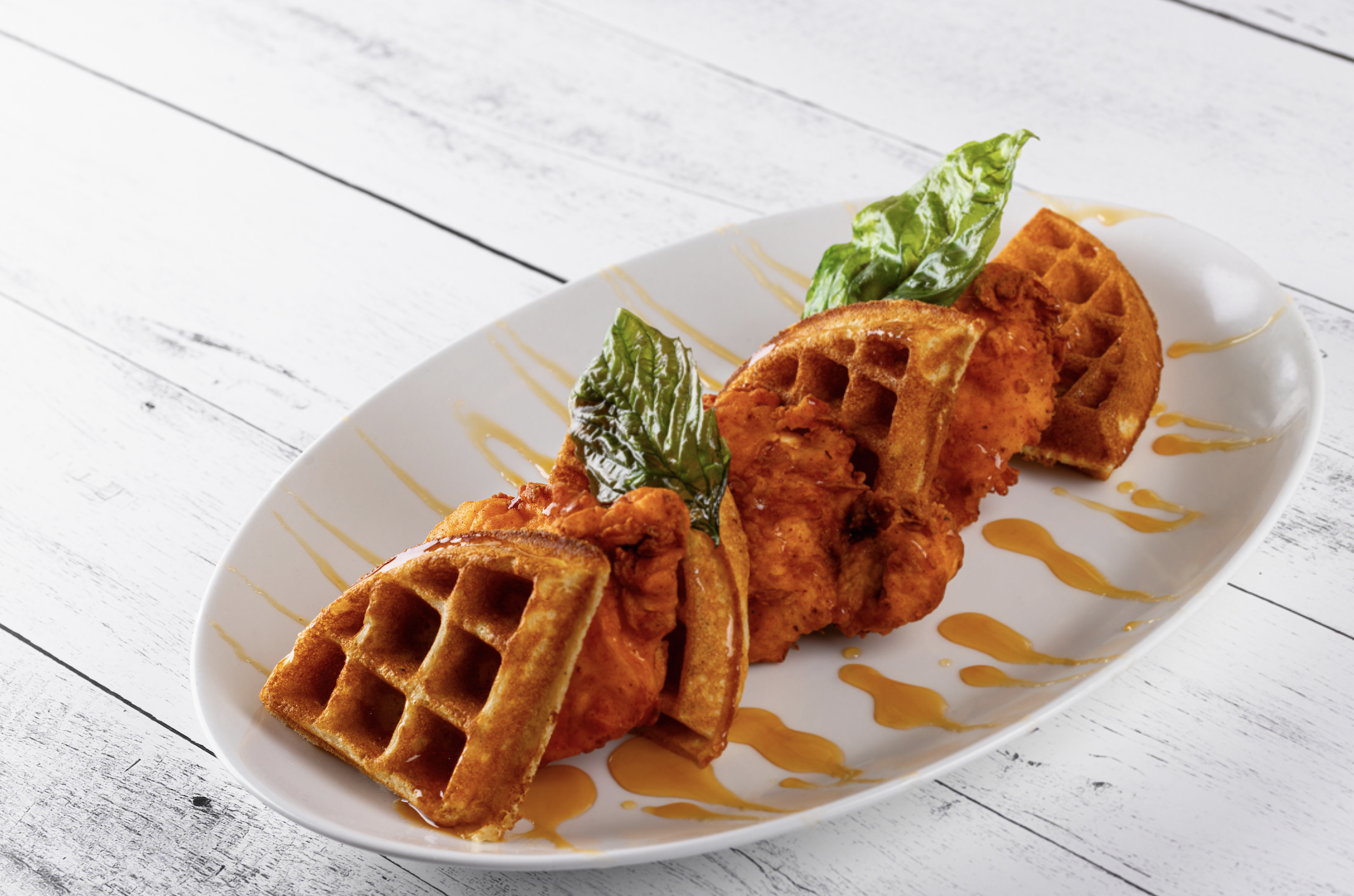 chicken and waffles at this henderson italian