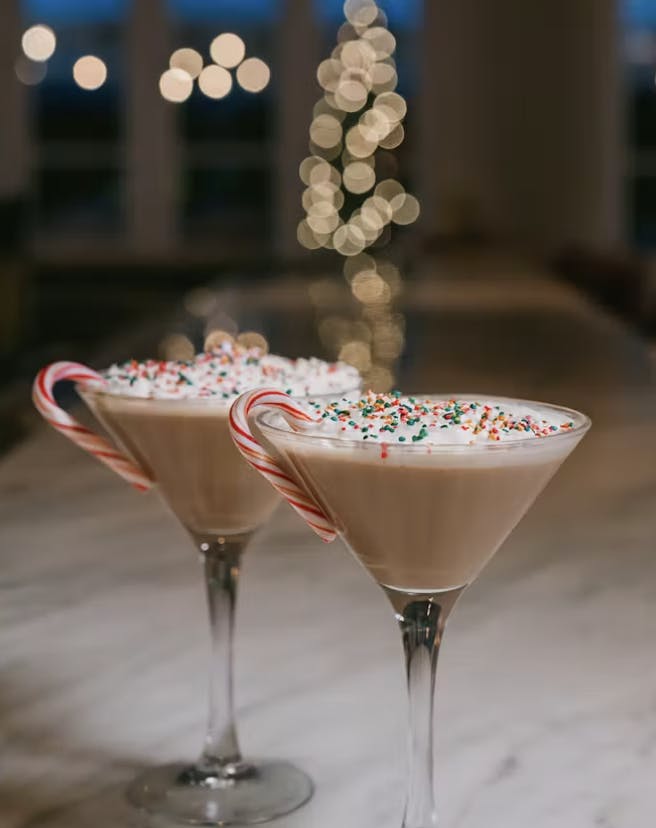 peppermint martinis for the holidays at this green valley ranch italian restaurant