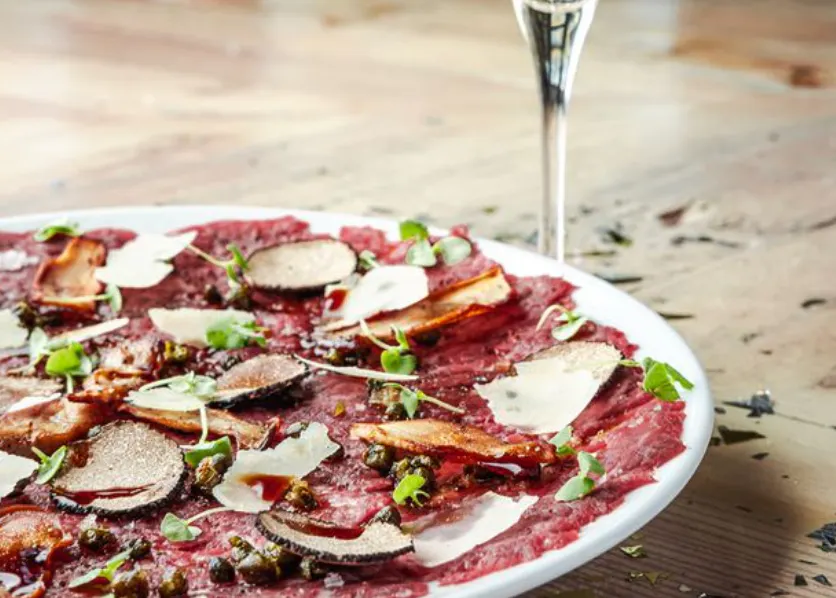 beef carpaccio as the perfect starter at this henderson italian