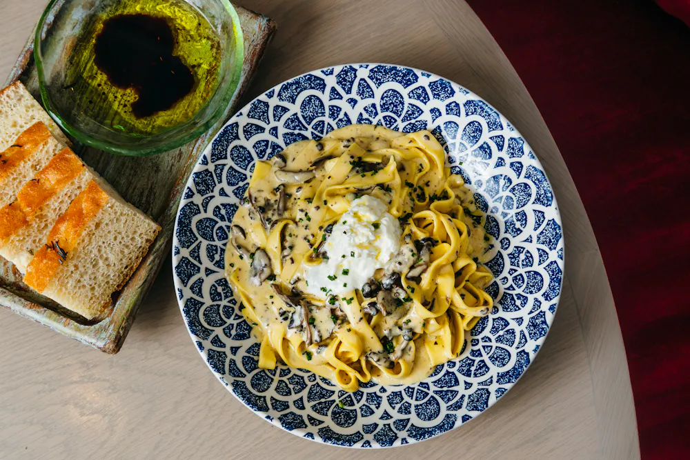 best pasta in henderson mushroom truffle tagliatelle