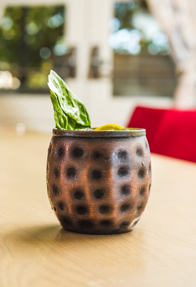 moscow mule on the specialty cocktail happy hour menu