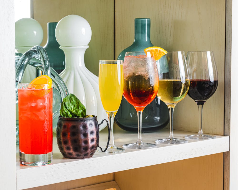 perfect drink pairing at this henderson italian for oyster tuesday