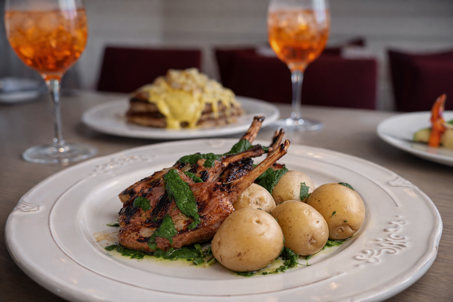 grilled rack of lamb for easter dinner in henderson