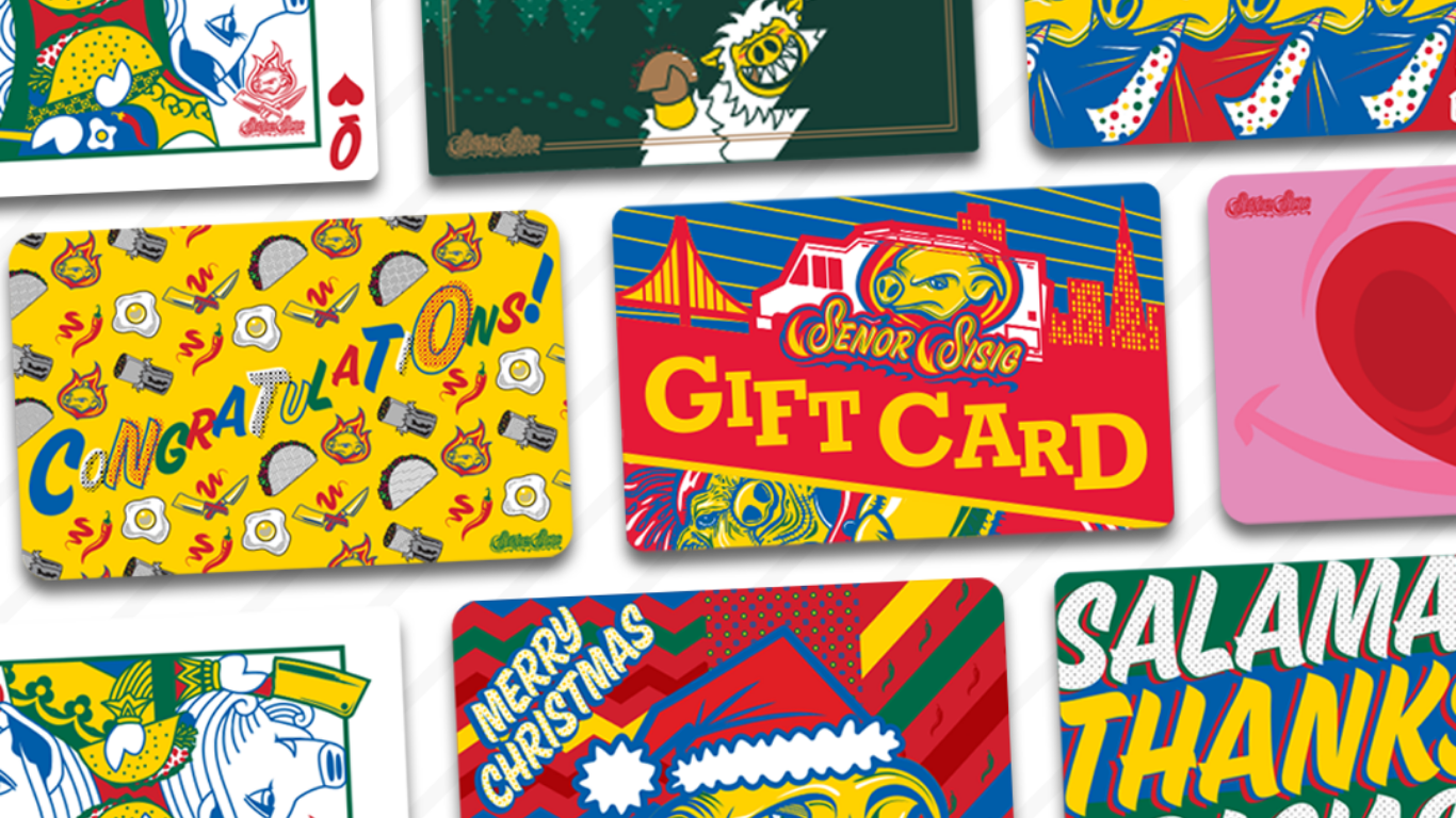 a group of gift cards