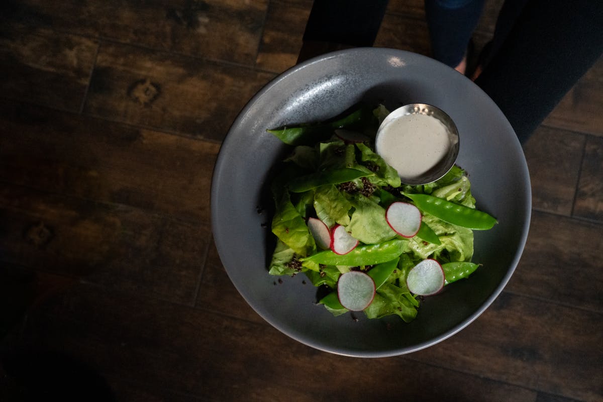 a bowl of food on a plate