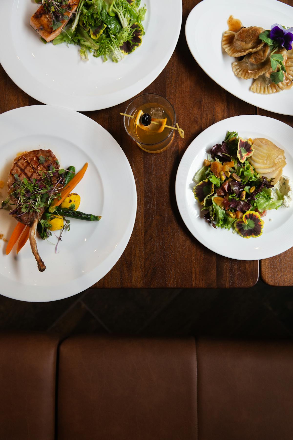 a plate of food on a table