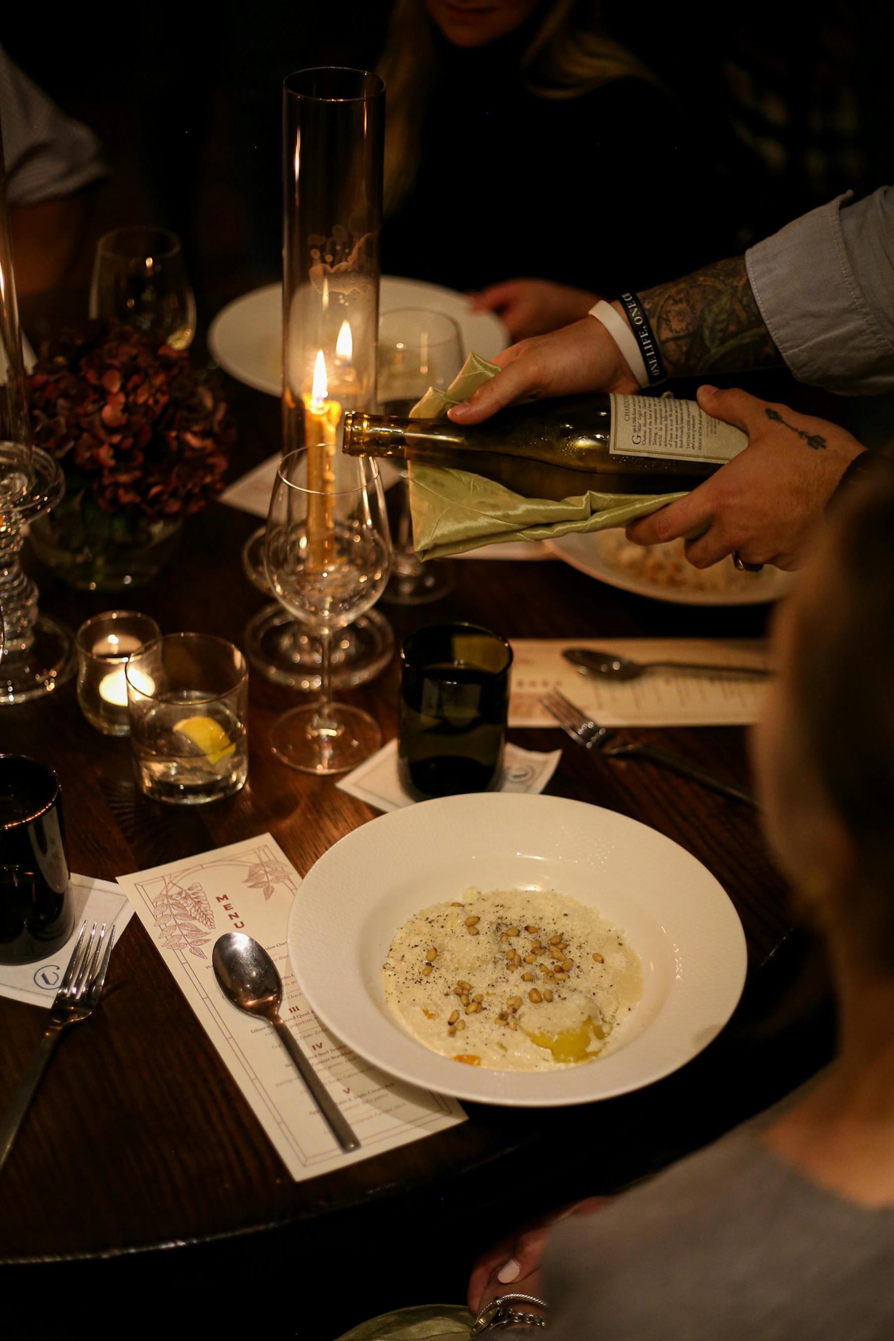 plates on a table