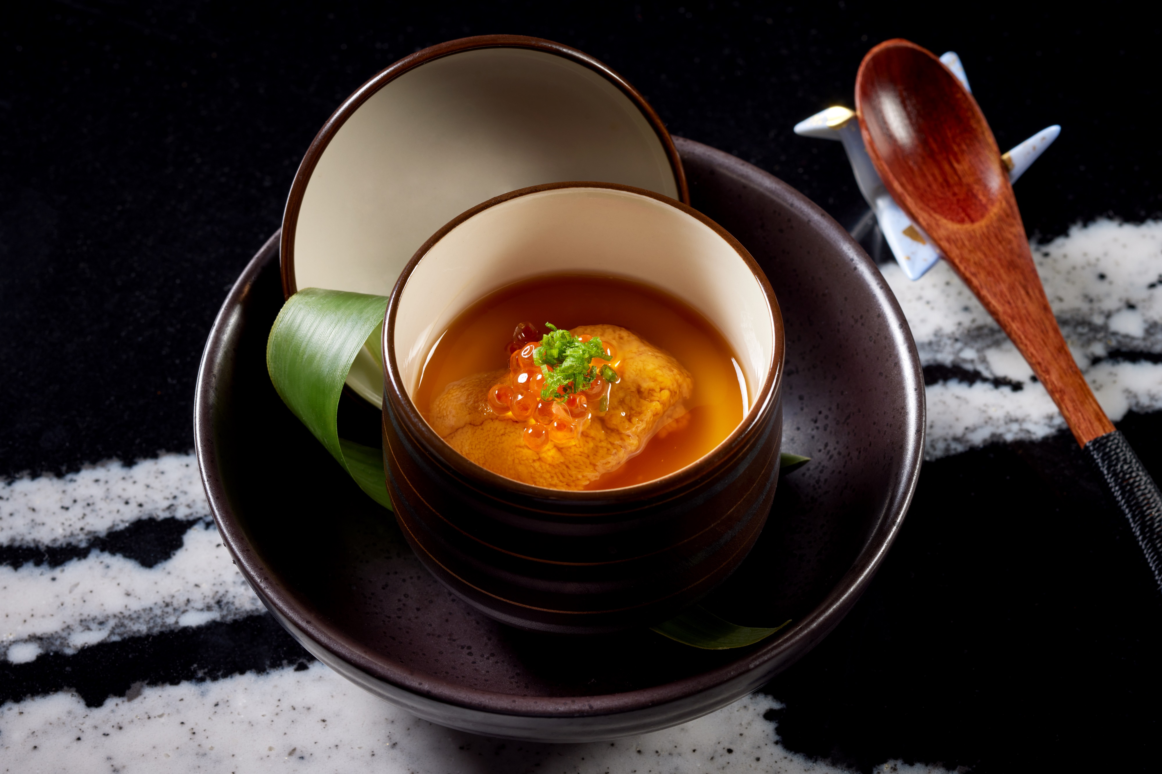 a bowl of food on a table