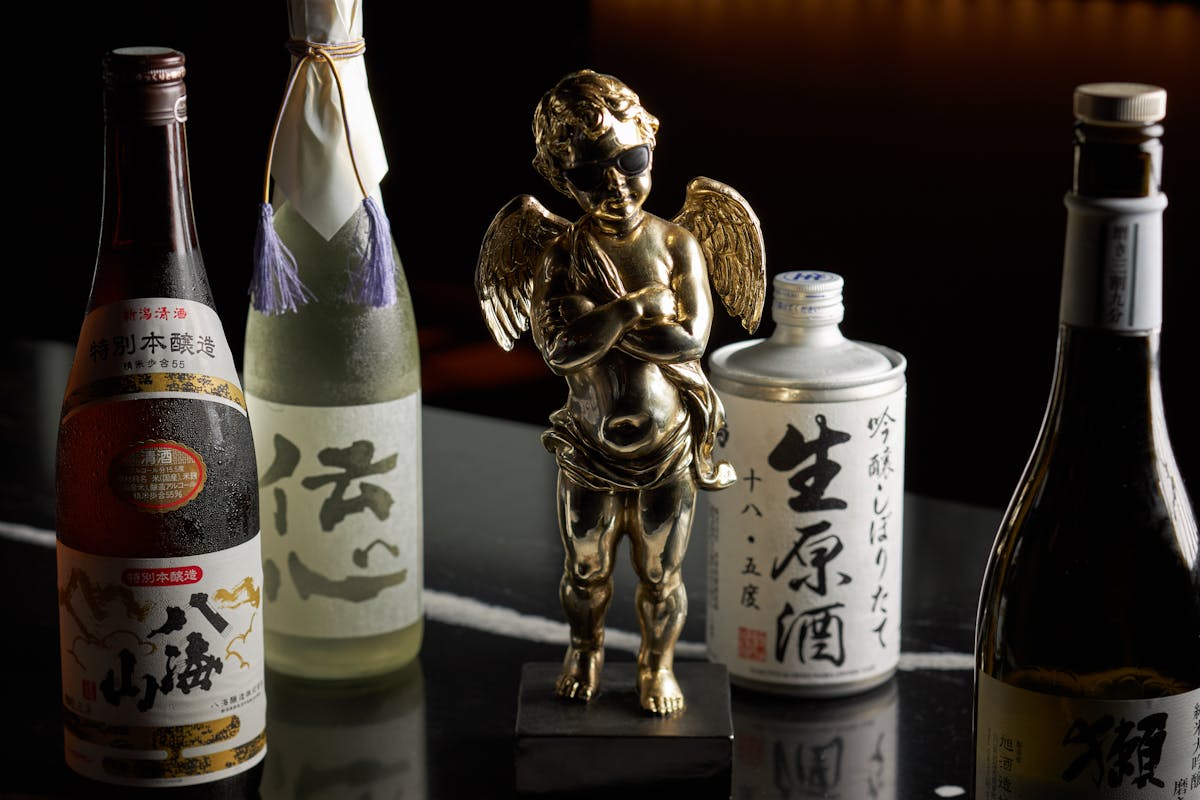 a bottle of wine on a table