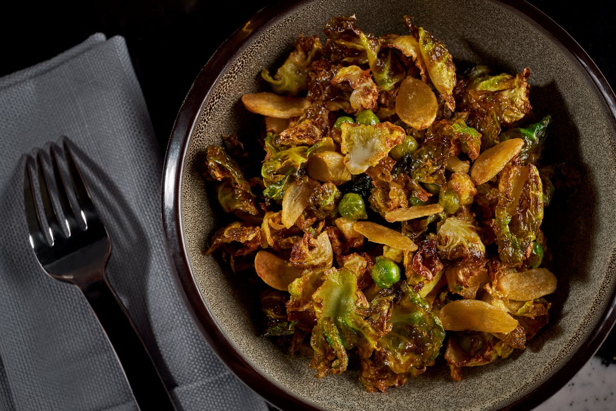 a pan of food on a plate