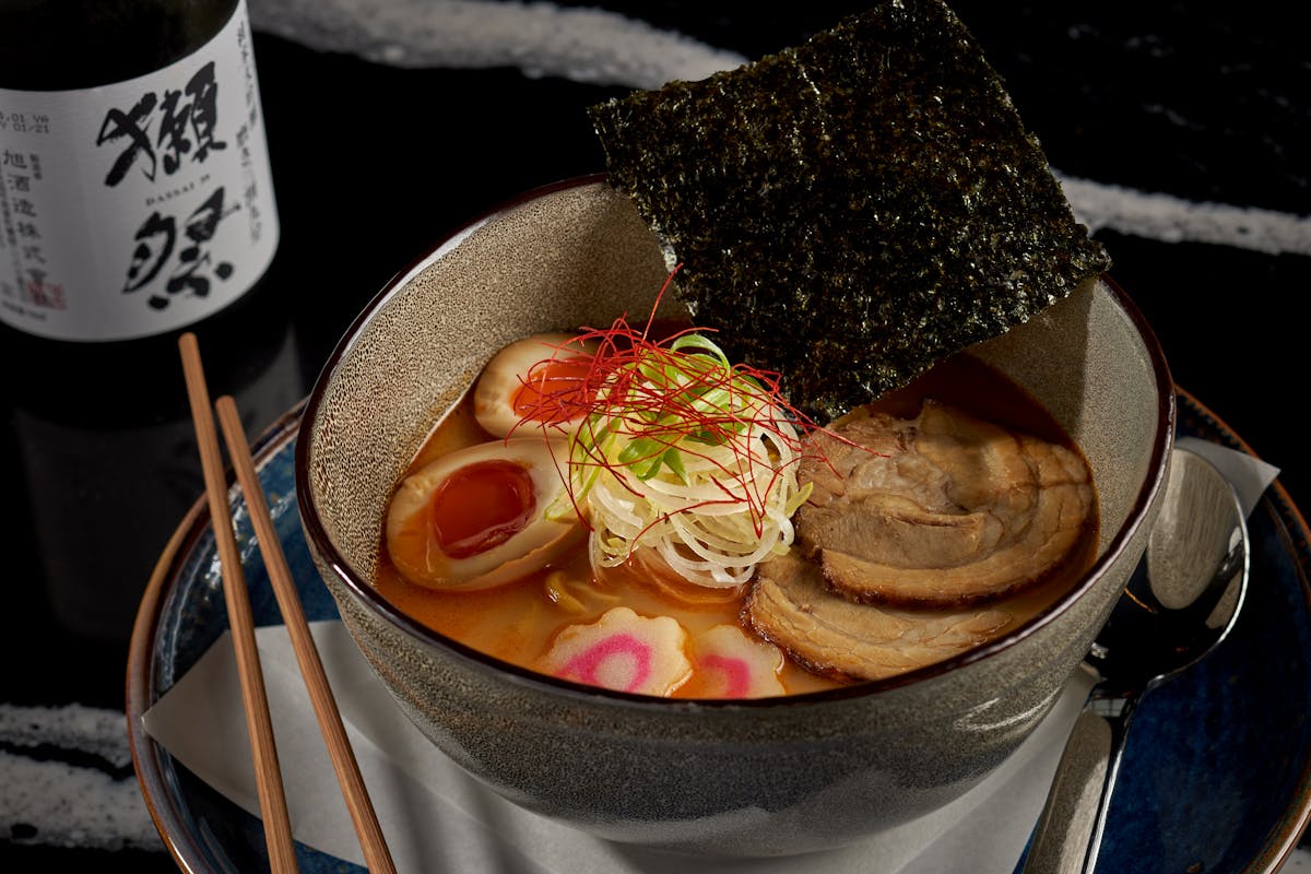 a bowl of food on a table
